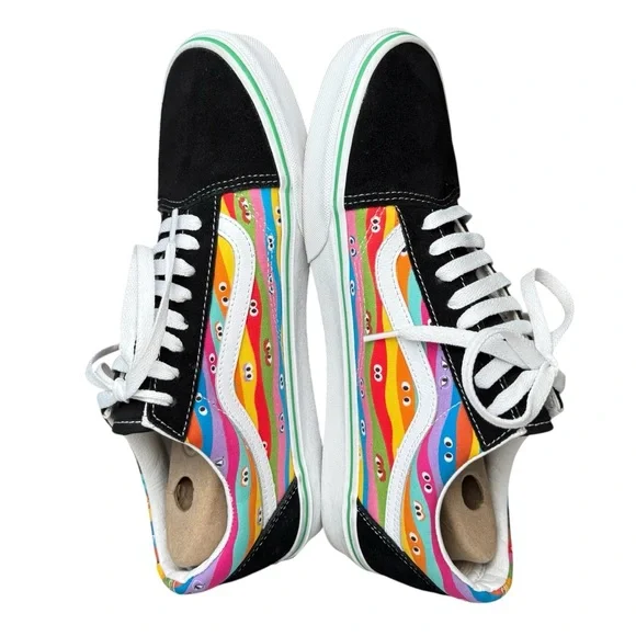 Vans X Sesame Street Old Skool Black/Multi Sneakers Shoes NEW Size M 9.5/W 11 - Picture 6 of 11